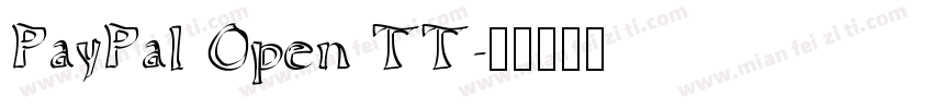 PayPal Open TT字体转换